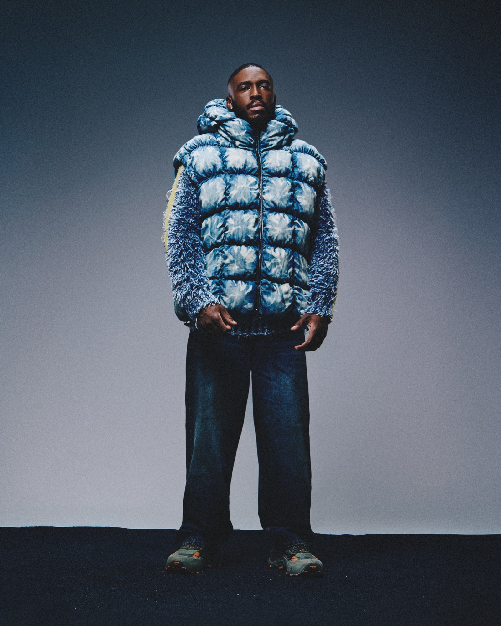 Daliwonga — Tie-dye puffer portrait